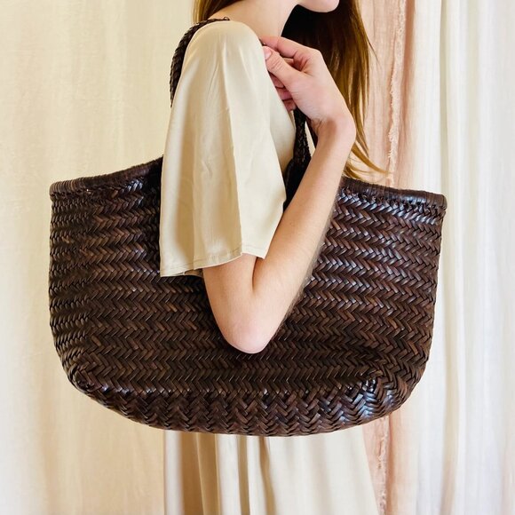 Dragon Diffusion Nantucket Big Dark Brown shopping bag - Picture 2 of 11